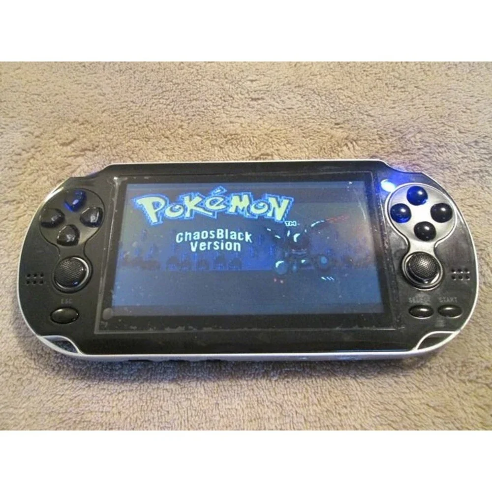 Retro Game Console Black With Games